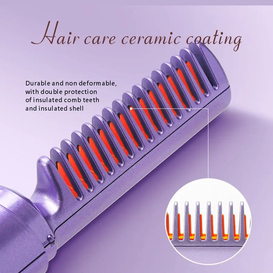 Wireless Mini Hair Straightener Comb